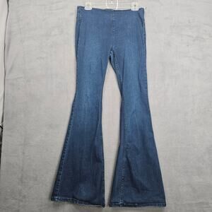 Free People High Rise Flare Jeans Bell Bottom Boho Size 28